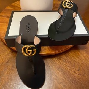 Black Gucci Sandals size 37